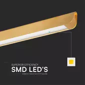 Kép 3/9 - V-TAC 36W arany színű lineáris tejüveges lámpa, állítható CCT, SAMSUNG SMD-vel - SKU 23348