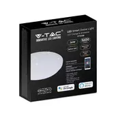 Kép 1/15 - V-TAC 36W csillagos mennyezeti, 32cm okos LED lámpa, RGB+CCT, 100 Lm/W - SKU 7695