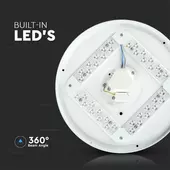 Kép 4/12 - V-TAC 36W fehér, mennyezeti LED lámpa, ø50 cm, változtatható szinhőmérséklettel - SKU 217609