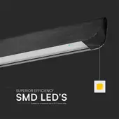 Kép 3/9 - V-TAC 36W fekete lineáris tejüveges lámpa, állítható CCT, SAMSUNG SMD-vel - SKU 23345
