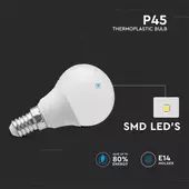 Kép 5/6 - V-TAC 3.7W E14 hideg fehér LED - SKU 214124