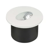 V-TAC 3W beltéri COB LED lépcsővilágítás, kerek, meleg fehér, 90 Lm/W - SKU 211207