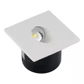 Kép 1/9 - V-TAC 3W beltéri COB LED lépcsővilágítás, szögletes, meleg fehér, 90 Lm/W - SKU 211209