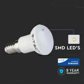 Kép 3/16 - V-TAC 3W E14 meleg fehér LED égő - SKU 210