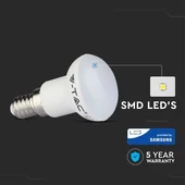 V-TAC 3W E14 meleg fehér R39 LED égő - SKU 210