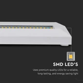 V-TAC 3W fehér LED lépcsővilágítás, IP65, természetes fehér - SKU 211326