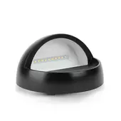 Kép 6/9 - V-TAC 3W fekete LED lépcsővilágítás, kerek, IP65, meleg fehér - SKU 1404
