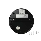 V-TAC 3W fekete LED lépcsővilágítás, kerek, IP65, meleg fehér - SKU 1404