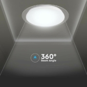 Kép 4/8 - V-TAC 40W csillagos, díszperemes mennyezeti LED lámpa, változtatható szinhőmérsékletű - SKU 2114741