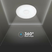 Kép 4/8 - V-TAC 40W designer csillagos mennyezeti LED lámpa, változtatható szinhőmérsékletű - SKU 2114941