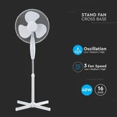V-TAC 40W, fehér, álló ventilátor - SKU 7922