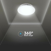 Kép 4/13 - V-TAC 40W hullámos és csillagos mennyezeti LED lámpa, változtatható szinhőmérsékletű - SKU 2114601