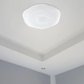 V-TAC 40W mennyezeti LED lámpa hatszögű búrával, változtatható szinhőmérséklettel - SKU 23587