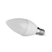 Kép 3/7 - V-TAC 4.5W E14 hideg fehér gyertya LED égő csomag (3 db) - SKU 217265