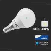 V-TAC 4.5W E14 meleg fehér LED égő - SKU 264