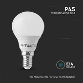 Kép 4/7 - V-TAC 4.5W E14 természetes fehér P45 LED égő, 100 Lm/W - SKU 21169