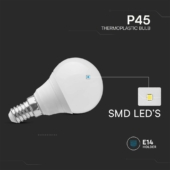 Kép 4/7 - V-TAC 4.5W E14 természetes fehér P45 LED égő csomag (3 db) - SKU 217358