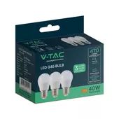 Kép 1/7 - V-TAC 4.5W E27 hideg fehér G45 LED égő csomag (3 db) - SKU 217364