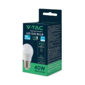 Kép 1/7 - V-TAC 4.5W E27 természetes fehér G45 LED égő, 100 Lm/W - SKU 21175