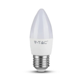Kép 1/7 - V-TAC 4.5W E27 természetes fehér C37 LED gyertya égő - SKU 2143431