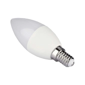 Kép 6/9 - V-TAC 4.8W E14 RGB+ Meleg fehér C37 gyertya LED égő, 24 gombos távirányítóval  - SKU 2926