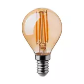 Kép 1/5 - V-TAC 4W borostyán E14 filament P45 LED kisgömb égő, 2200K - SKU 214499