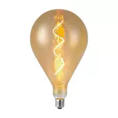 Kép 1/4 - V-TAC 4W borostyán E27 A160 filament LED égő, meleg fehér - SKU 23166