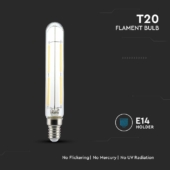 Kép 4/6 - V-TAC 4W E14 meleg fehér filament LED égő - SKU 2701