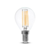 Kép 1/5 - V-TAC 4W E14 meleg fehér filament LED égő - SKU 4300