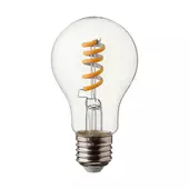 Kép 1/5 - V-TAC 4W E27 meleg fehér A60 filament LED égő - SKU 217336