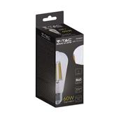 Kép 2/7 - V-TAC 4W E27 természetes fehér filament ST64 LED égő, 210 Lm/W - SKU 2997