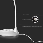 V-TAC 4W fehér dimmelhető asztali LED lámpa, változtatható színhőmérséklet - SKU 218605