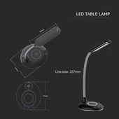 V-TAC 4W fekete dimmelhető asztali LED lámpa, változtatható színhőmérséklet - SKU 218604