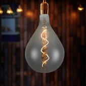V-TAC 4W füstözött E27 A160 filament LED égő, meleg fehér - SKU 23167