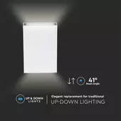 Kép 4/9 - V-TAC 4W kültéri fehér fali LED lámpa hideg fehér, 100 Lm/W - SKU 218562