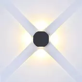 Kép 3/7 - V-TAC 4W kültéri, fekete, fali LED lámpa meleg fehér - SKU 218553