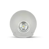 Kép 1/6 - V-TAC 4W kültéri, szürke, fali LED lámpa meleg fehér - SKU 218305