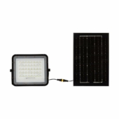 Kép 2/15 - V-TAC 5000mAh napelemes LED reflektor 6W hideg fehér, 400 Lumen, fekete házzal - SKU 7821