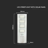 Kép 2/10 - V-TAC 50W napelemes utcai térvilágító, hideg fehér - SKU 6760