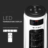 V-TAC 55W ventilátor, digitális kijelzővel, távirányítóval - SKU 7902