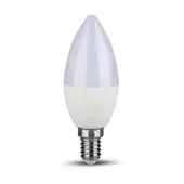 Kép 1/8 - V-TAC 5.5W dimmelhető E14 meleg fehér C37 LED gyertya égő - SKU 2120045