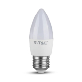 Kép 1/7 - V-TAC 5.5W E27 hideg fehér LED gyertya égő - SKU 43441