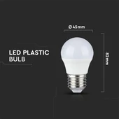 V-TAC 5.5W E27 meleg fehér CRI>95 LED égő - SKU 7491