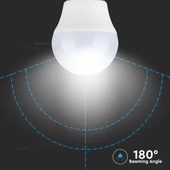 V-TAC 5.5W E27 meleg fehér CRI>95 LED égő - SKU 7491