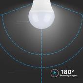 Kép 5/7 - V-TAC 5.5W E27 meleg fehér LED égő csomag (6 db) - SKU 2730