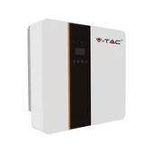 V-TAC 5kW egyfázisú hibrid inverter, 12 db 410W napelem és 10kWh akkumulátor szett - SKU 100179
