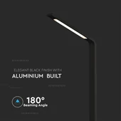 V-TAC 5W kültéri fekete házas LED oszloplámpa, természetes fehér - SKU 218682