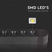 Kép 5/10 - V-TAC 5W spot LED lámpatest Slim 48V mágneses sínhez, természetes fehér - SKU 10233