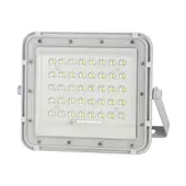 Kép 12/15 - V-TAC 6000mAh napelemes LED reflektor 10W hideg fehér, 800 Lumen, fehér házzal - SKU 7841