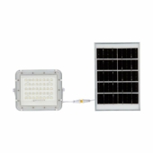 Kép 2/15 - V-TAC 6000mAh napelemes LED reflektor 10W természetes fehér, 800 Lumen, fehér házzal - SKU 7842